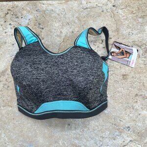 Freya Active Sports Bra Womens 30 J Gray High Impact Intense Underwire NWT